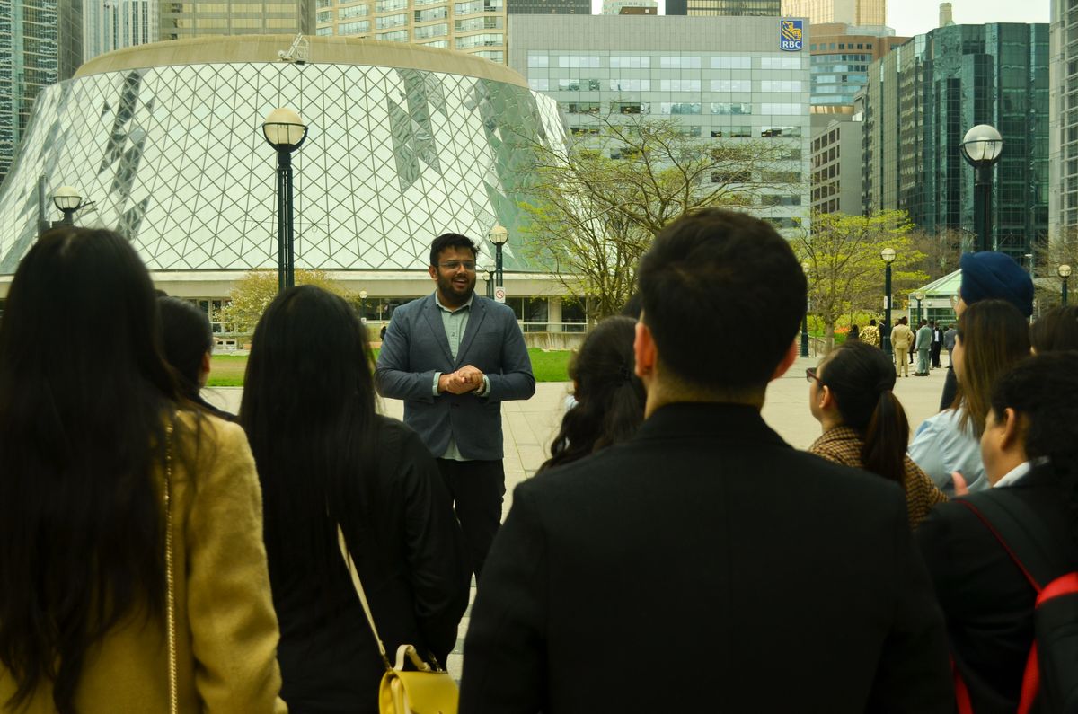 Dr. Syed Hussain Fayaz taking part in a founder conversation